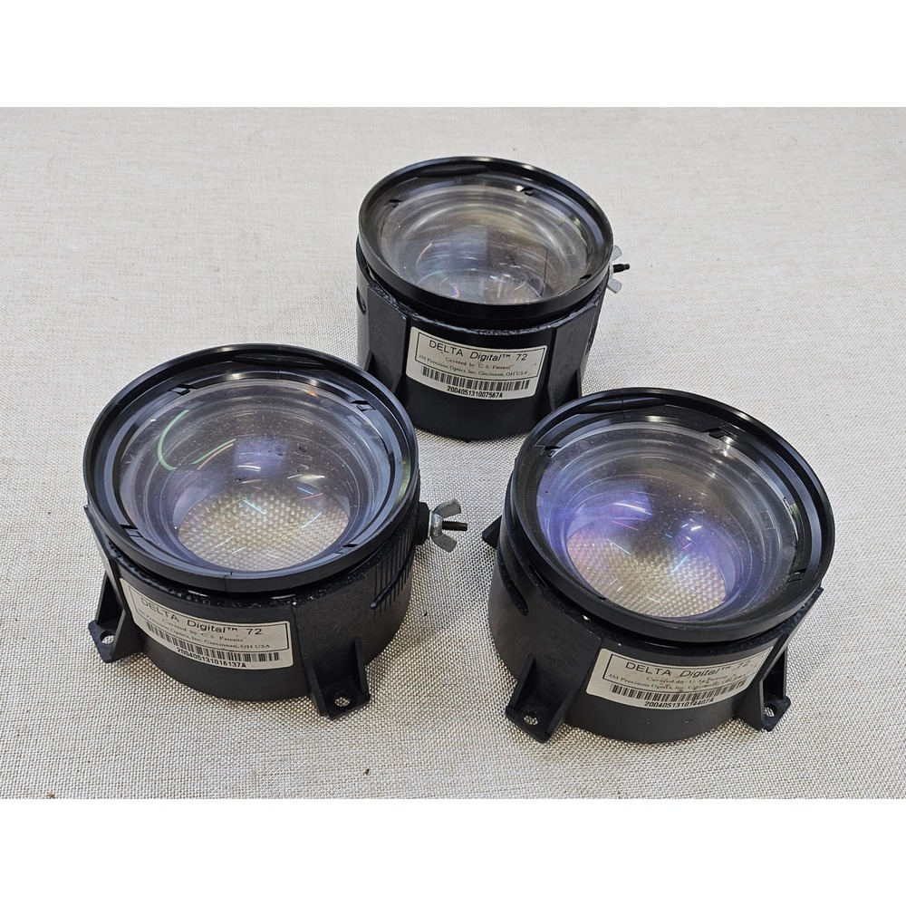 DELTA Digital 72 Lenses 3M Precision Optcs Inc Cincinnati OH USA Lot of 3‎